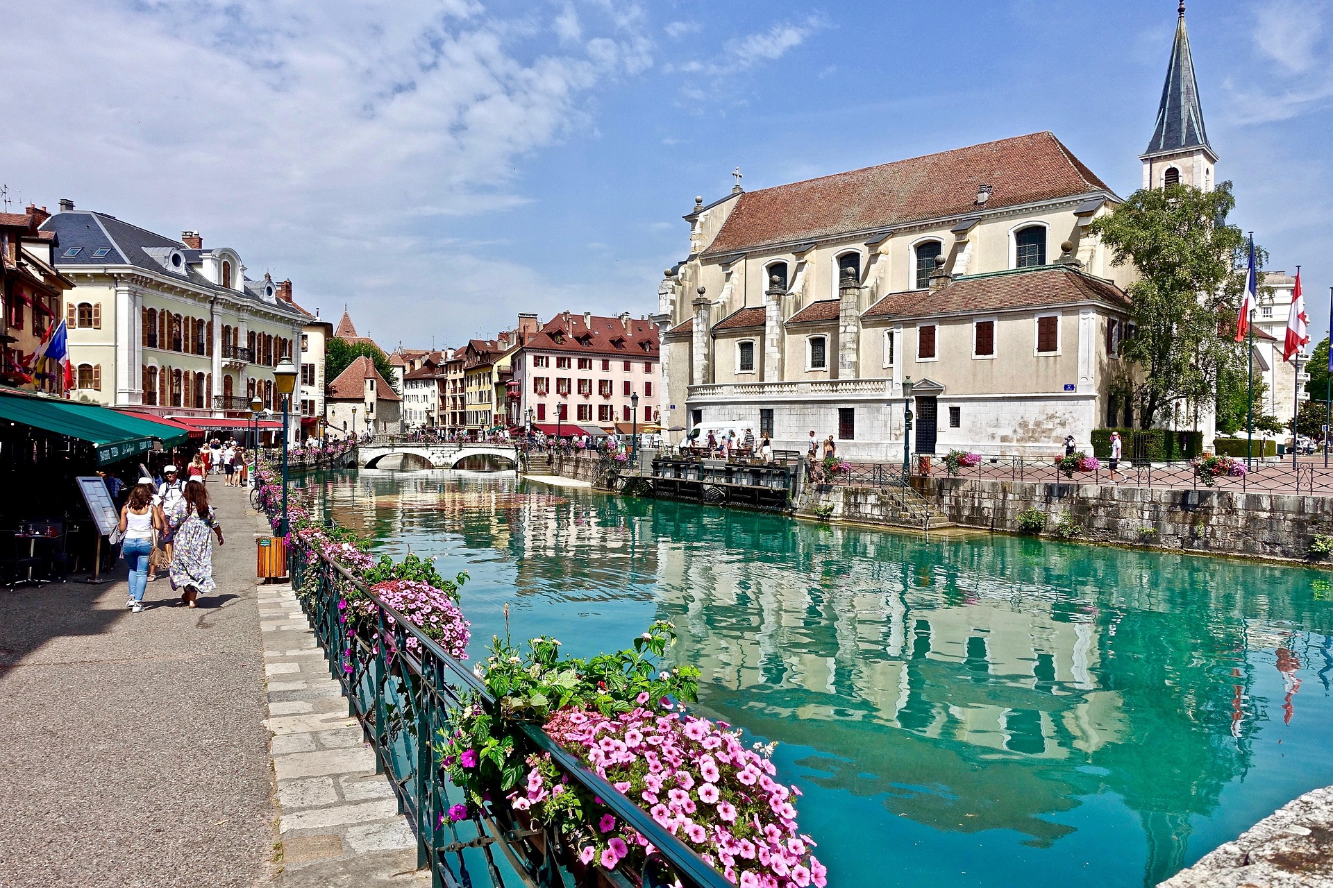 Les canaux de la vieille ville d'Annecy