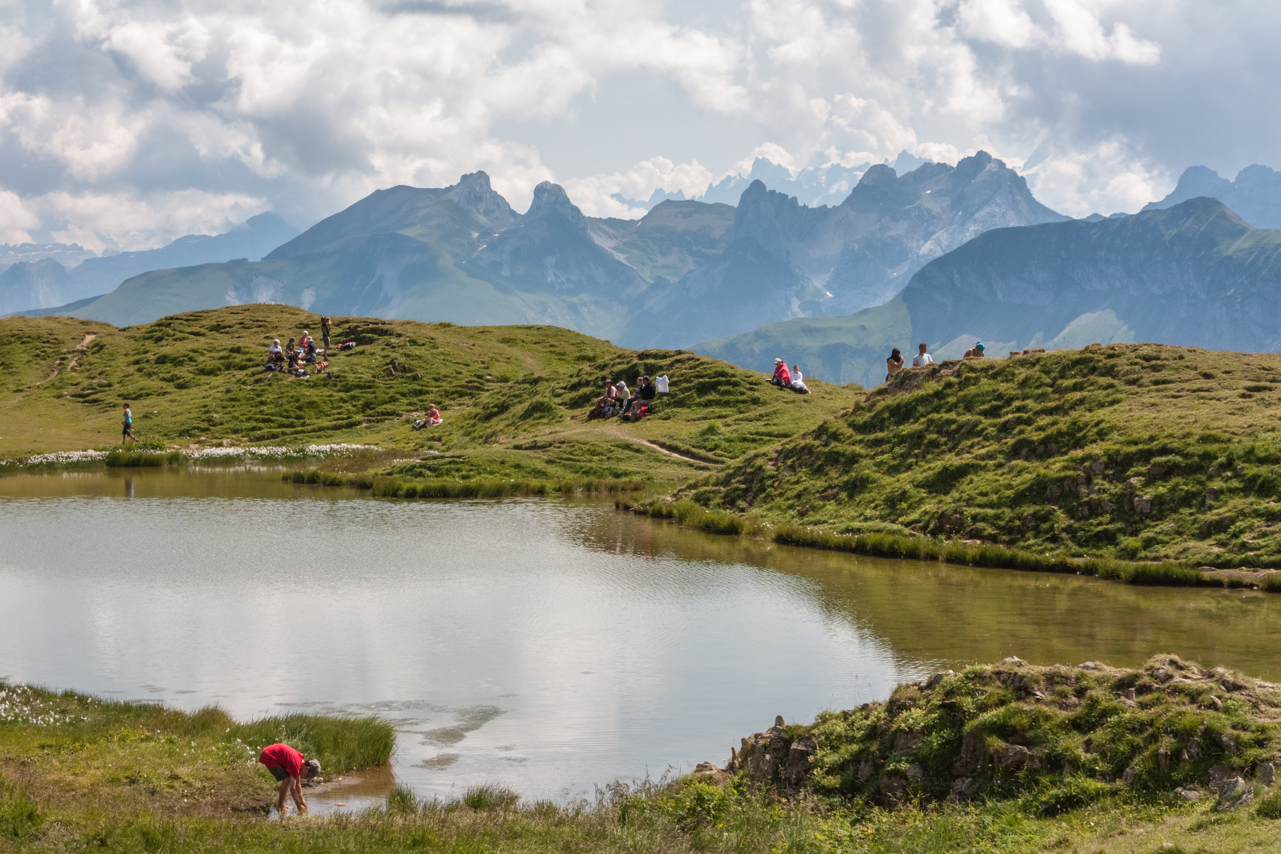 Le Lac de Peyre face au Mont-Blanc